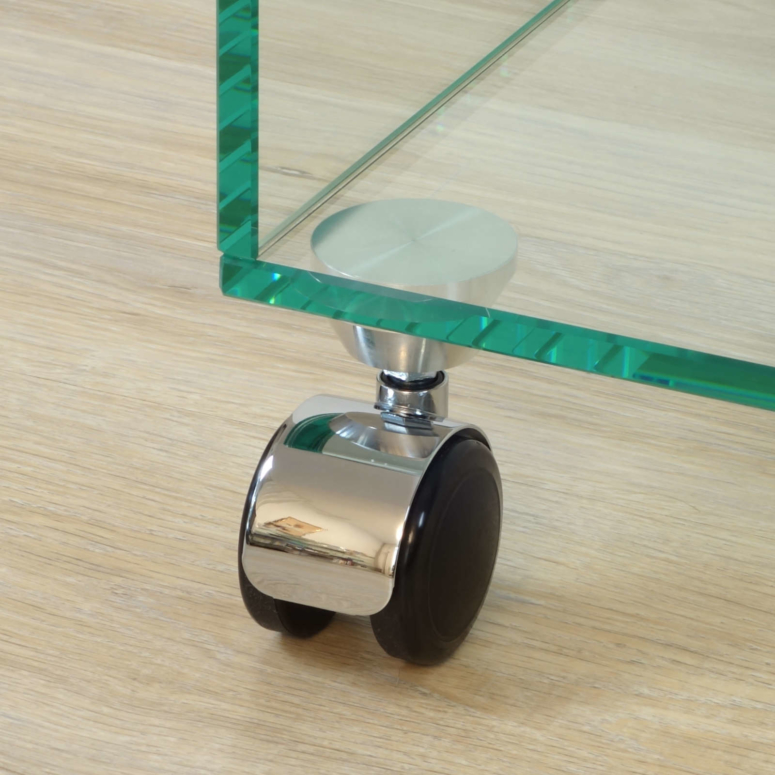 Möbelfüße, Höhenverstellung und Rollen - VETROSO Glasmöbel